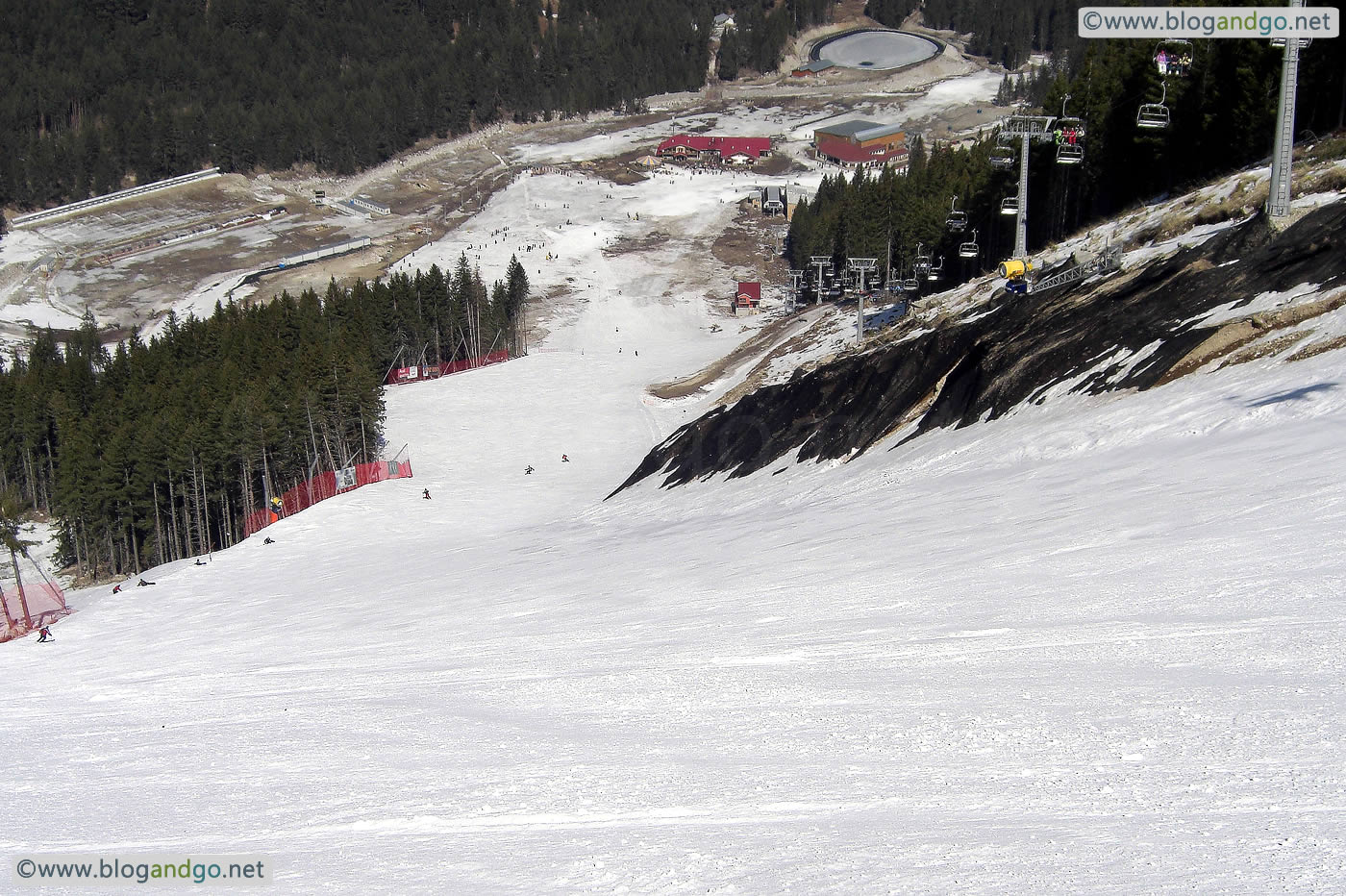 Bansko - Looking down the Alberto Tomba run